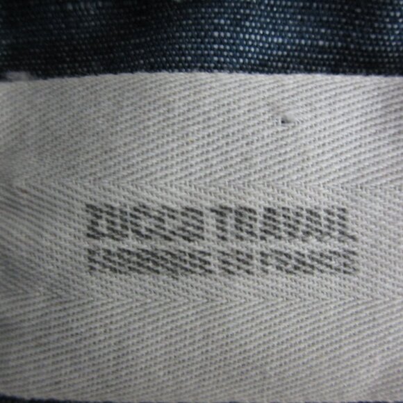 Vtg Zucca Travail Womens Small Blue LS Linen Cotton Blend Jacket Made in France - Picture 3 of 15